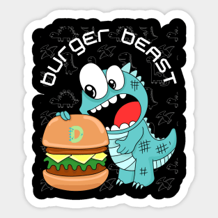 Burger beast Sticker